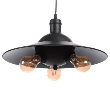 Beyaz arka plan üzerinde izole avize (loft tarzı)