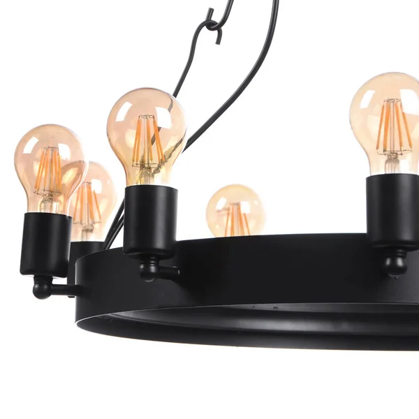 Beyaz arka plan üzerinde izole avize (loft tarzı)