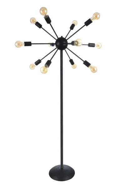 zemin üzerinde beyaz arka plan izole lamba (loft tarzı)