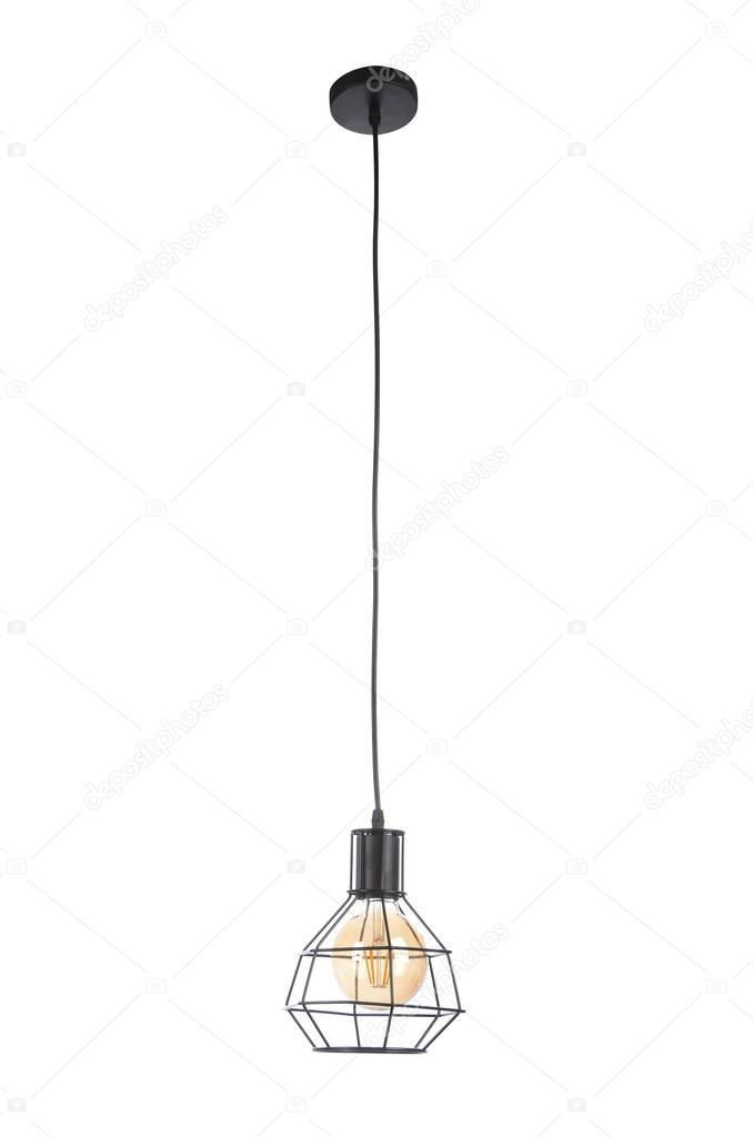 chandelier (loft style) isolated on white background