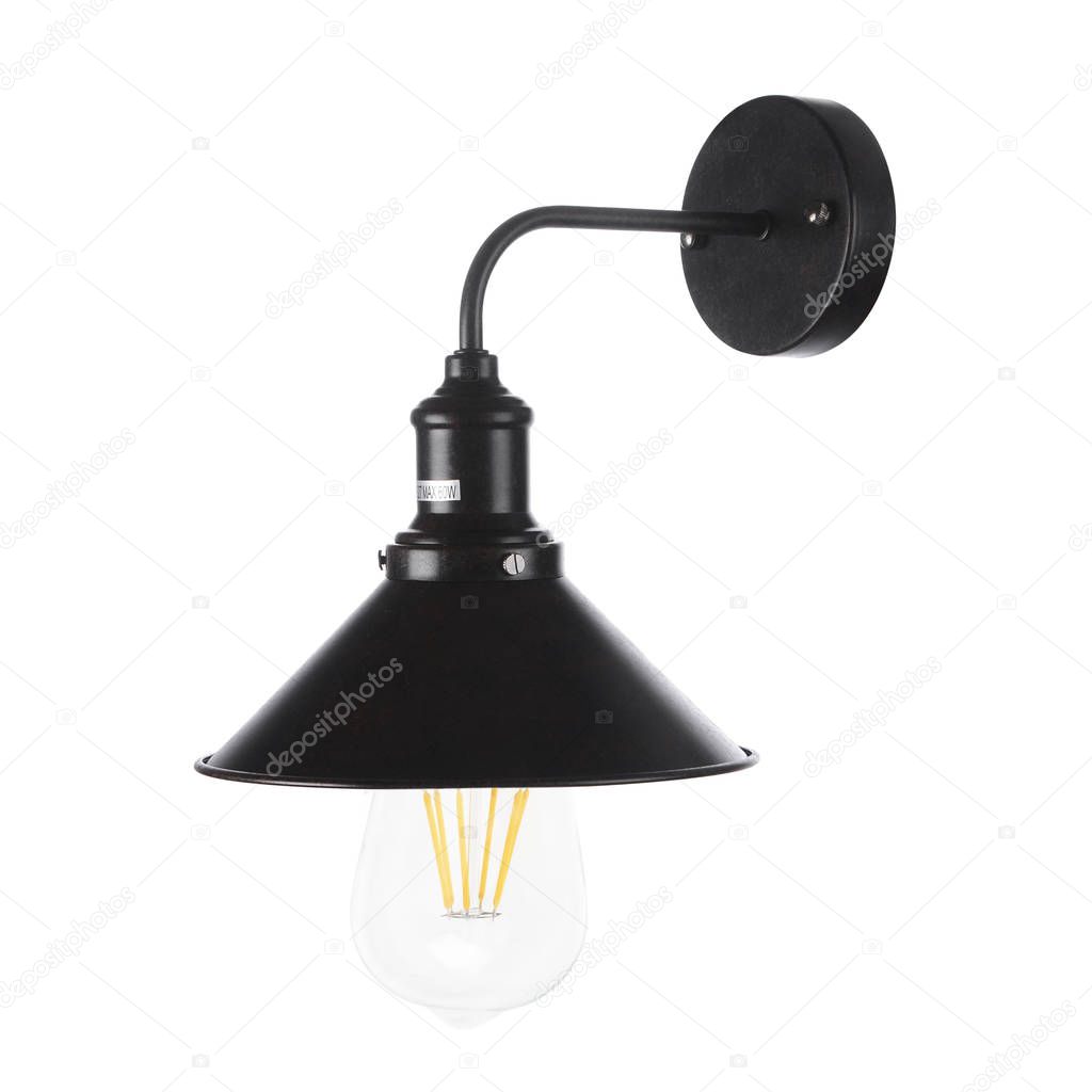 sconce (loft style) isolated