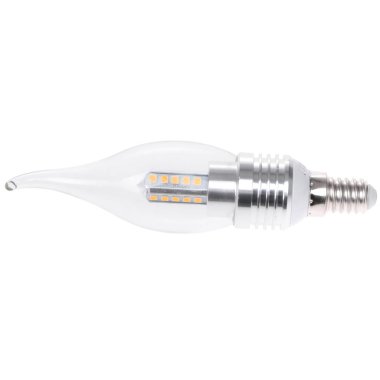 LED lambası beyaz arkaplanda izole edildi