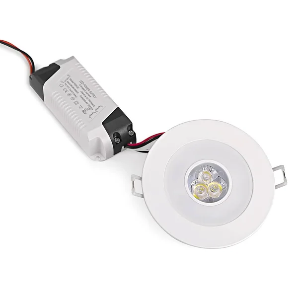 Lampa LED izolowana na białym tle — Zdjęcie stockowe