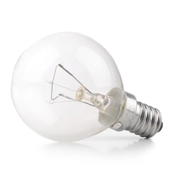 Лампа накаливания E27 изолированы на белом фоне — стоковое фото