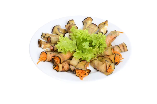 Рулет баклажан з морквою — стокове фото