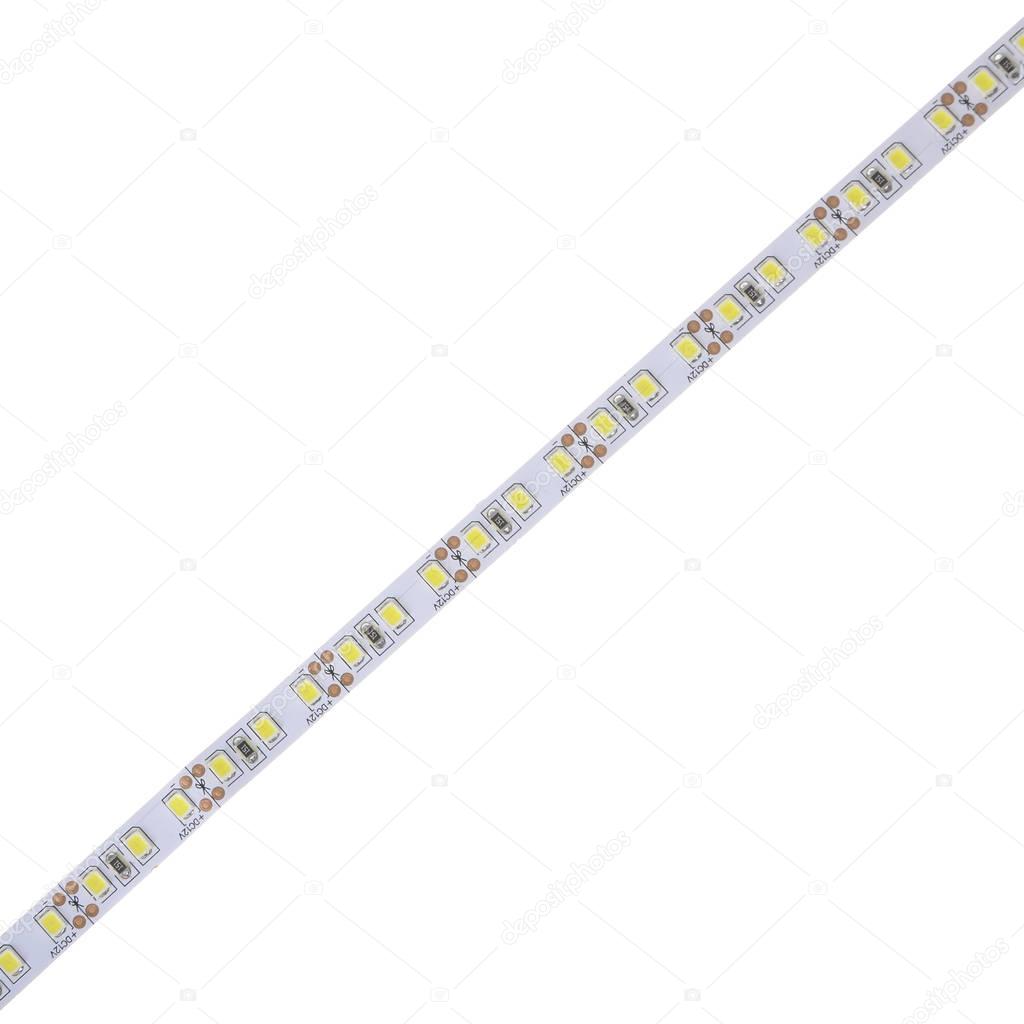 led strip isolated on white background