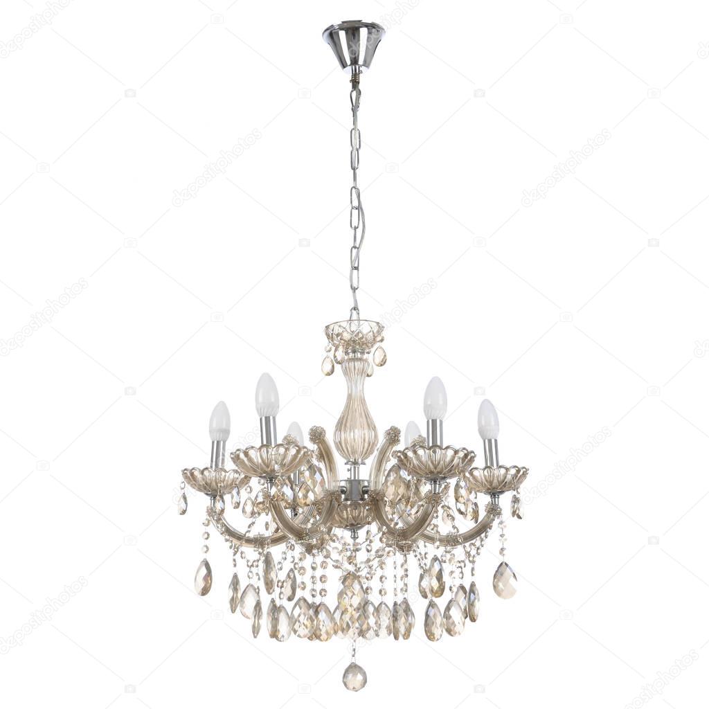 crystal chandelier isolated