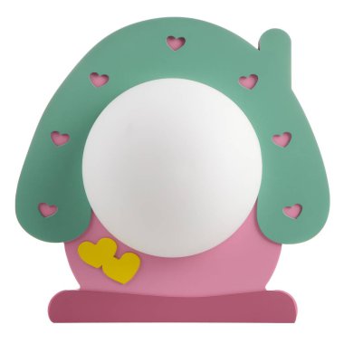 Beyaz arkaplanda izole edilmiş lamba