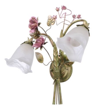 Beyaz arkaplanda izole edilmiş lamba