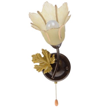 Beyaz arkaplanda izole edilmiş lamba