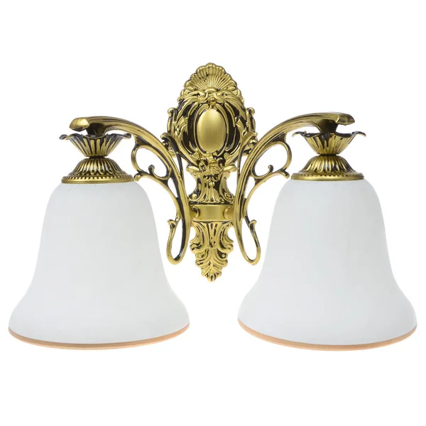 Beyaz arkaplanda izole edilmiş lamba