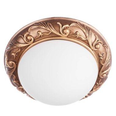 Beyaz arkaplanda izole edilmiş avize