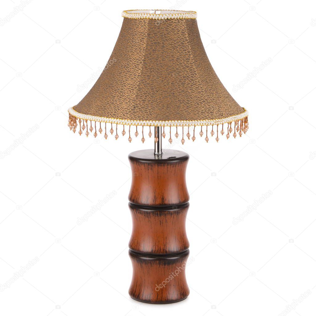 Table lamp isolated