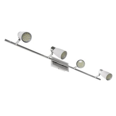 duvar ve tavan beyaz arka plan üzerinde izole için lamba