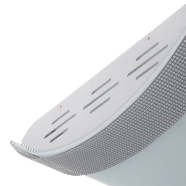 duvar ve tavan beyaz arka plan üzerinde izole için lamba