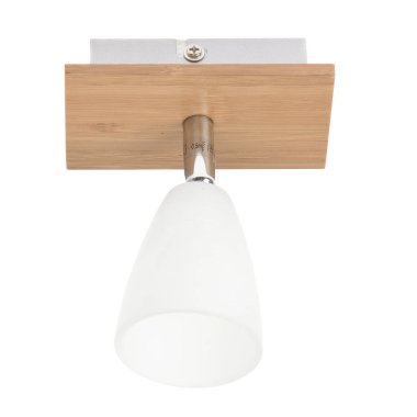 duvar ve tavan beyaz arka plan üzerinde izole için lamba