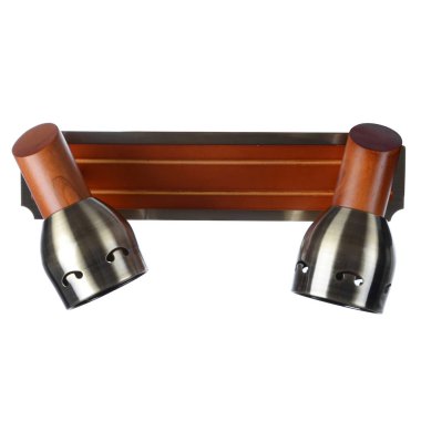 duvar ve tavan beyaz arka plan üzerinde izole için lamba