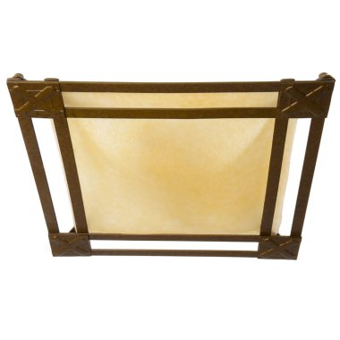 duvar ve tavan beyaz arka plan üzerinde izole için lamba