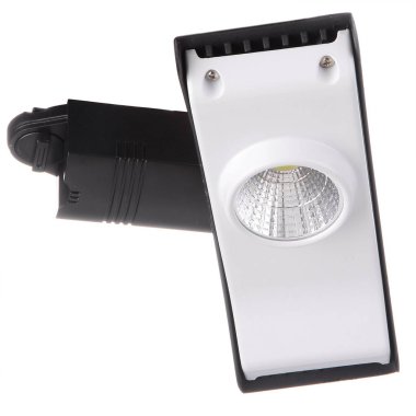 Beyaz arka plan üzerinde izole led lamba (spot)