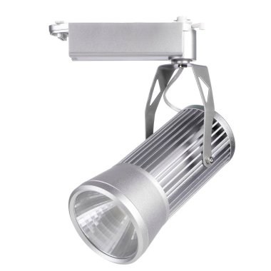 Beyaz arka plan üzerinde izole led lamba (spot)