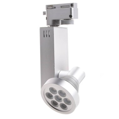 Beyaz arka plan üzerinde izole led lamba (spot)