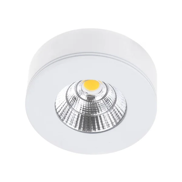 LED-lamppu (valokeila) eristetty valkoisella taustalla — kuvapankkivalokuva