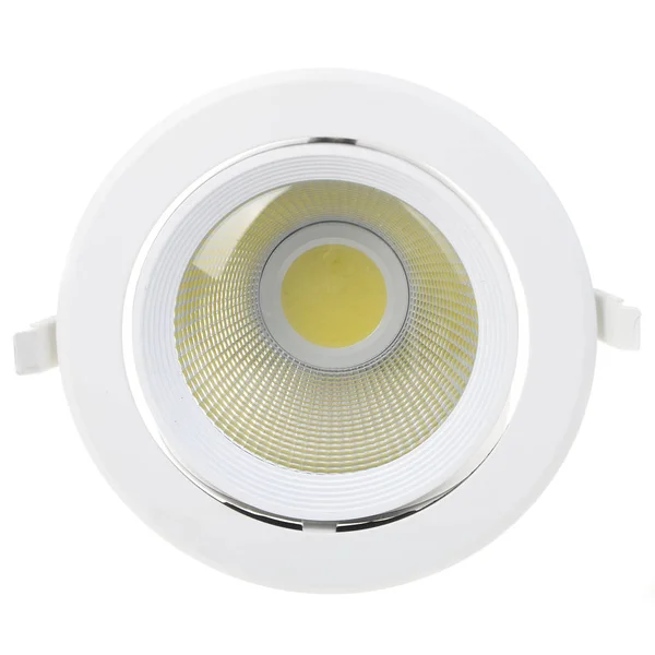 LED lámpa (reflektor) elszigetelt fehér background — Stock Fotó