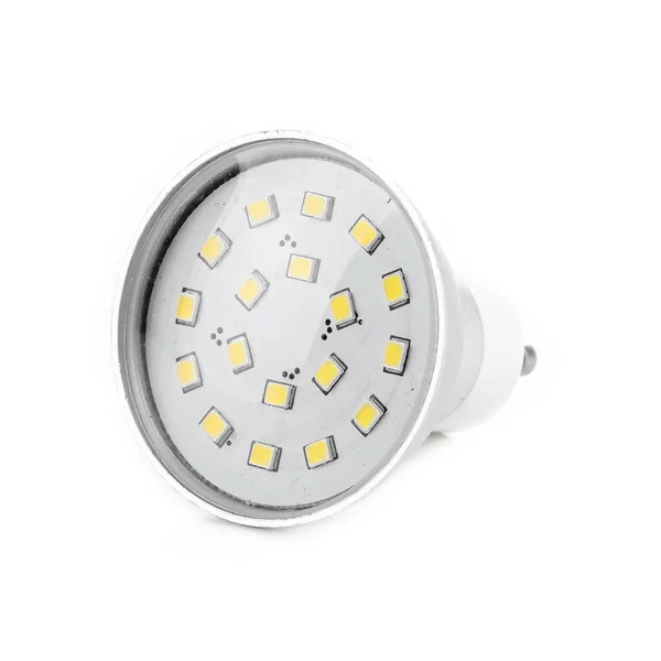 LED lámpa elszigetelt fehér háttér — Stock Fotó