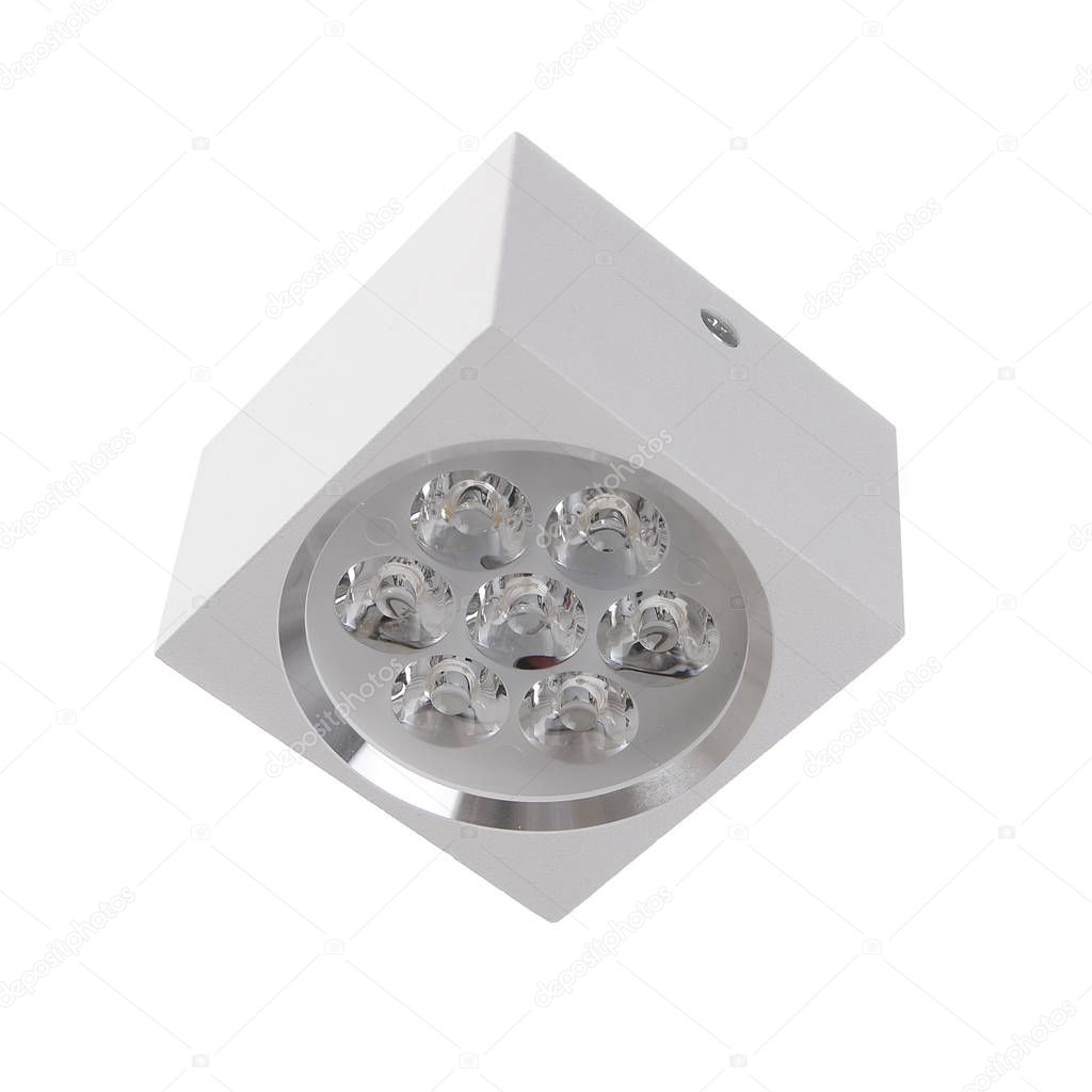 LED lamp (spotlight) isolated on white background