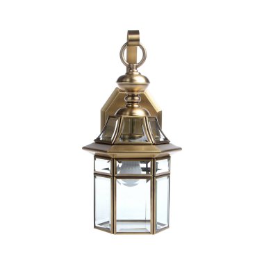 Sokak lambası beyaz arkaplanda izole