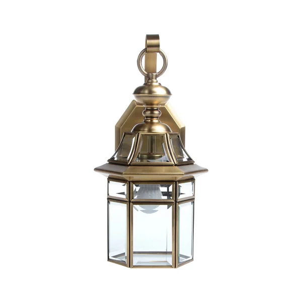 Sokak lambası beyaz arkaplanda izole