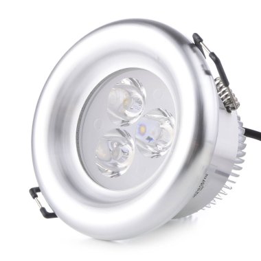 Beyaz arka plan üzerinde izole downlight (spot) lamba