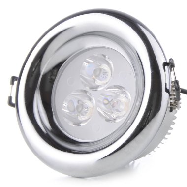 Beyaz arka plan üzerinde izole downlight (spot) lamba