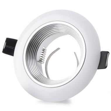Beyaz arka plan üzerinde izole downlight (spot) lamba