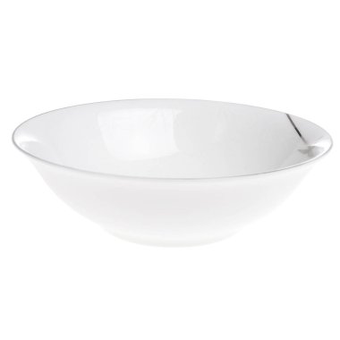 Beyaz arka plan üzerinde izole salata için kase