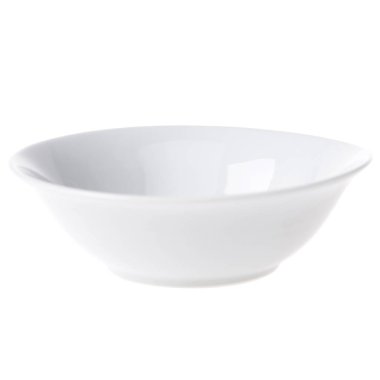 Beyaz arka plan üzerinde izole salata için kase