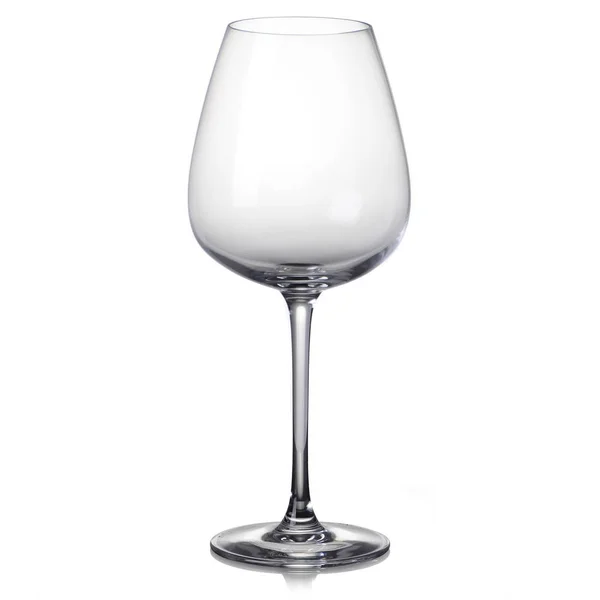 Glas für Wein leer isoliert — Stockfoto
