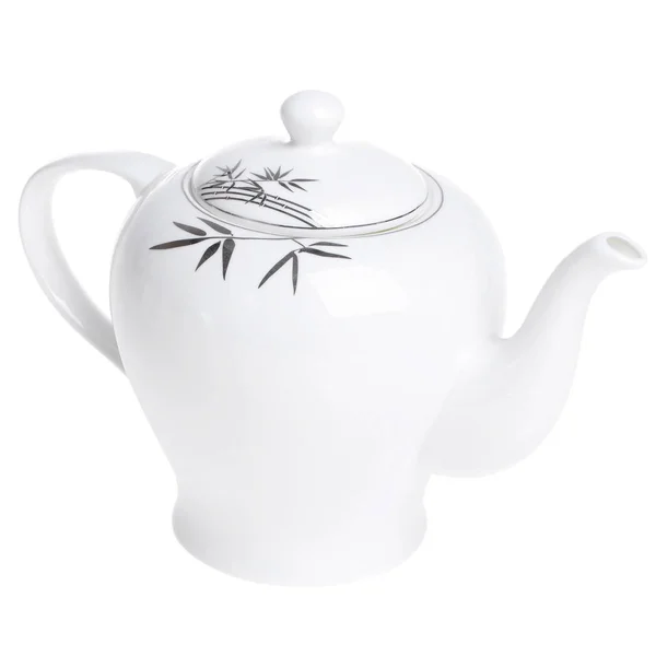 Teekanne isoliert auf weißem Hintergrund — Stockfoto