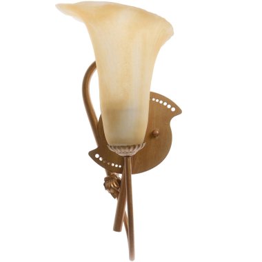 Beyaz arkaplanda izole edilmiş lamba