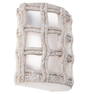 Beyaz arkaplanda izole edilmiş lamba