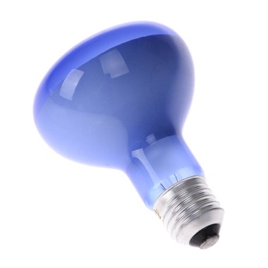 Beyaz arkaplanda izole edilmiş ampul