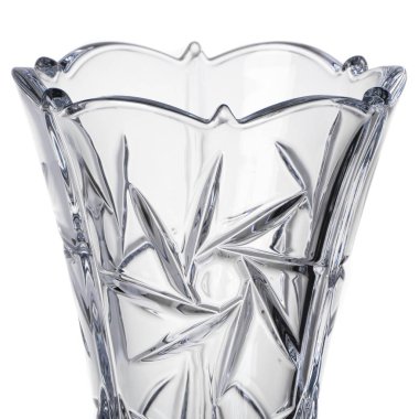 Beyaz arka plan üzerinde izole çiçek vazo boş