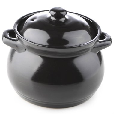 pot boş beyaz arka plan üzerinde izole