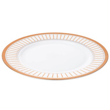 Beyaz arka plan üzerinde izole yemek tabağı boş