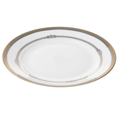 Beyaz arka plan üzerinde izole yemek tabağı boş