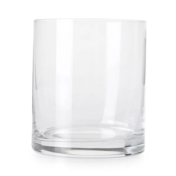 Empty glass for drinks isolated — Stock Photo, Image