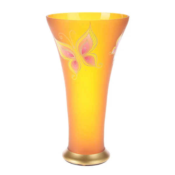 Flower vase empty isolated on white background — Stock Photo, Image