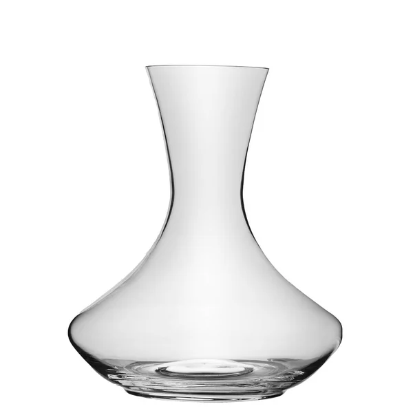 Carafe vide isolé sur fond blanc — Photo