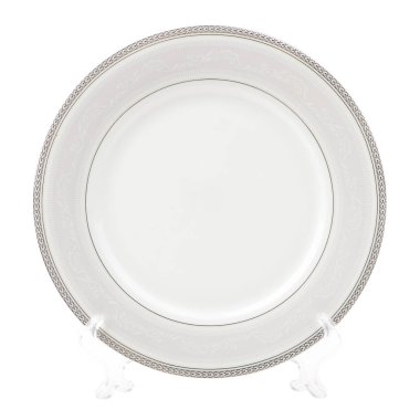 Beyaz arka plan üzerinde izole yemek tabağı boş