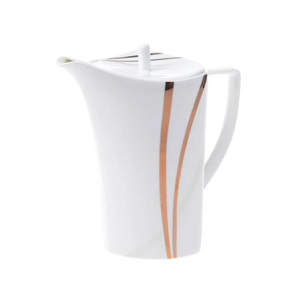 Tea pot empty isolated on white background — Stock Photo, Image